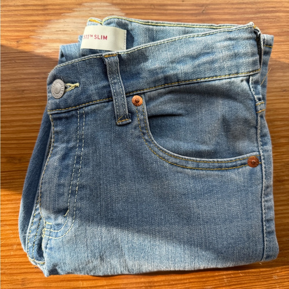 Levi's Blue Straight Leg Jeans Classic Denim